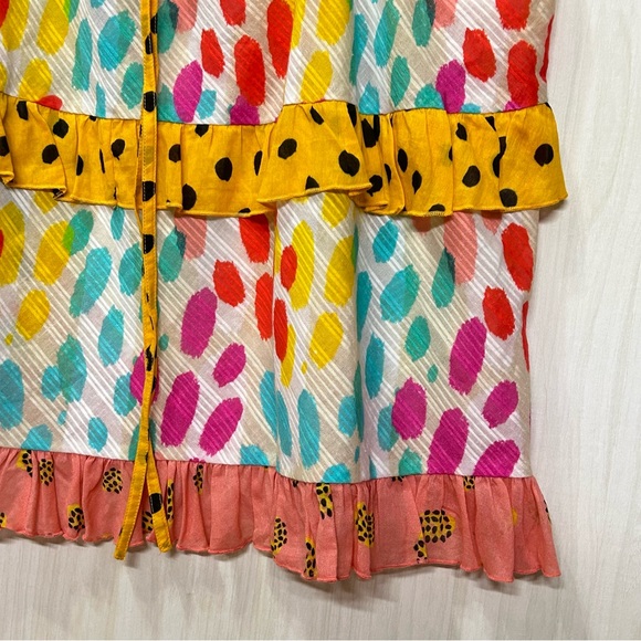 Anthropologie NWT Conditions Apply Ruffled Tie Strap Cami Sz XL - Picture 5 of 13